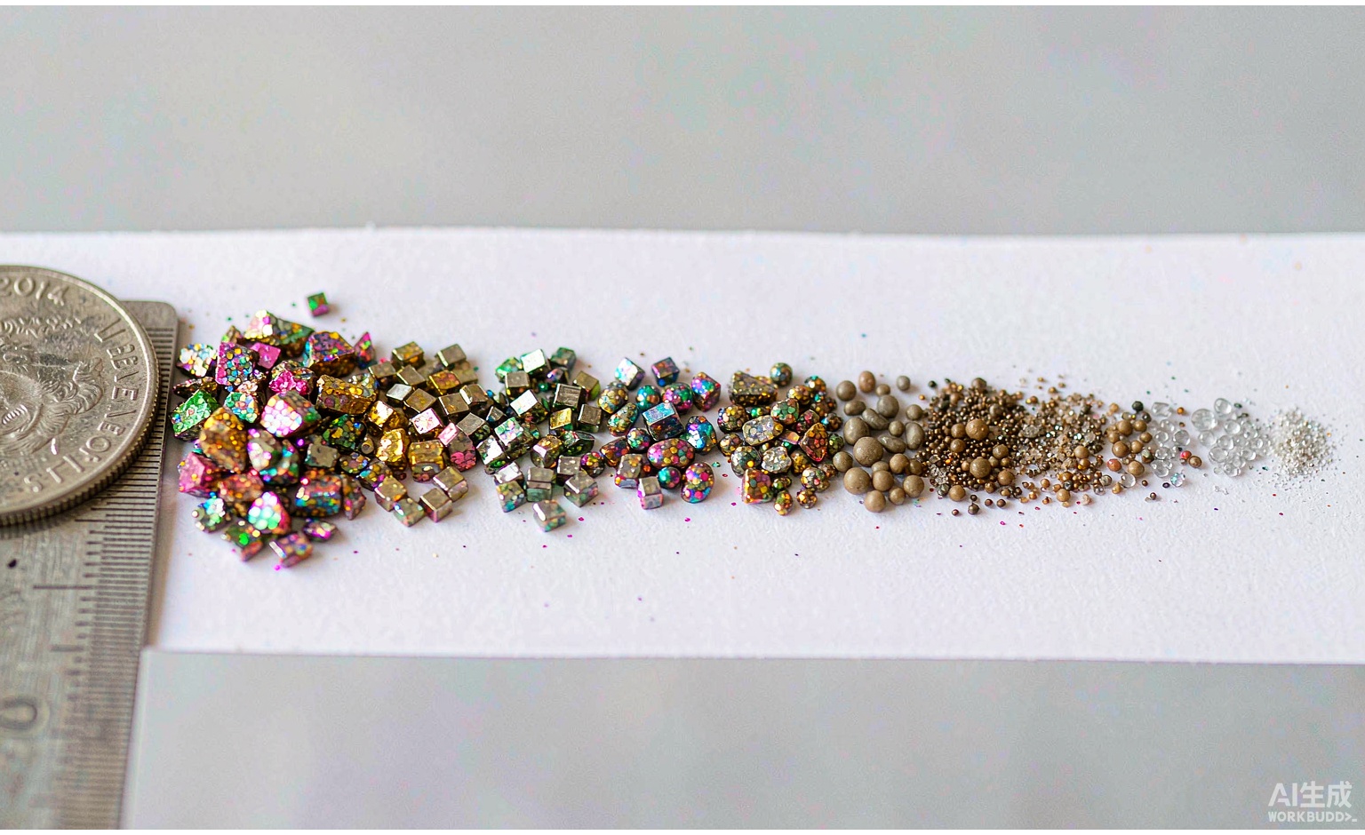 Glitter Sizing Guide: 1/8