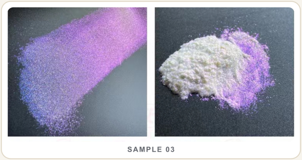 Blue–Green–Gold powder
