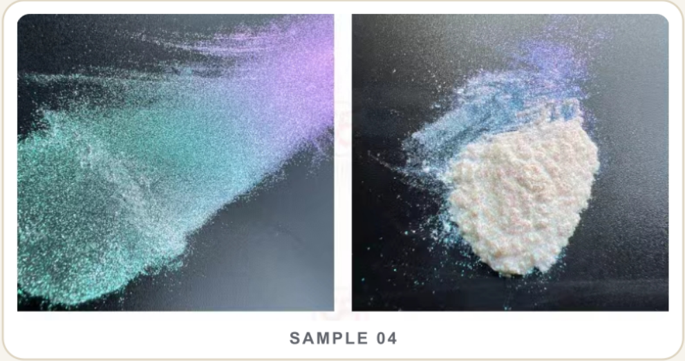 Gold–Red–Purple powder