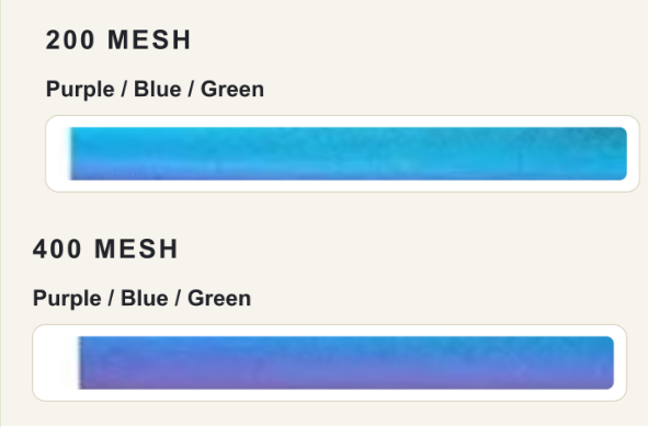 Purple–Blue–Green swatch