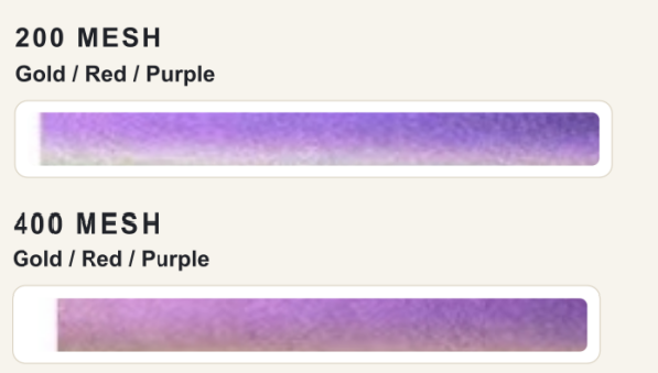Gold–Red–Purple swatch