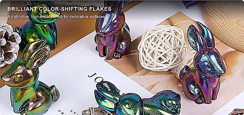 Brilliant Color-Shifting Flakes – decorative applications