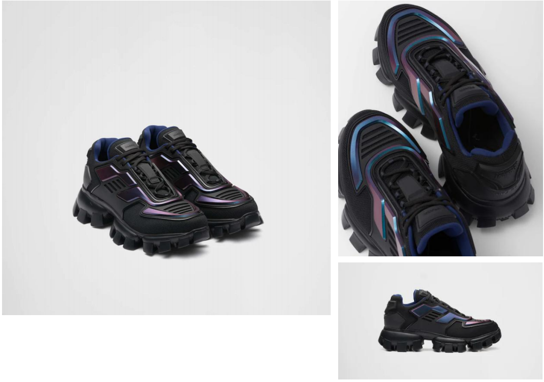 Sports shoes with optically variable pigment coating — iridescent color-shift on footwear
