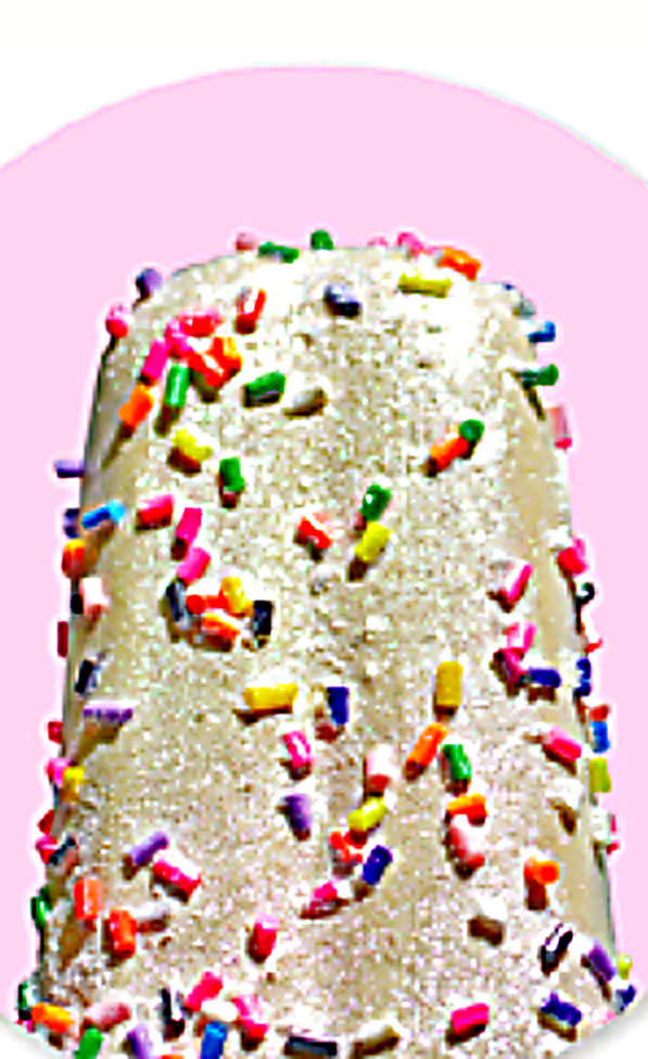 Flash White applied on ice cream