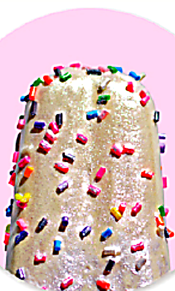 Super Shiny White applied on ice cream