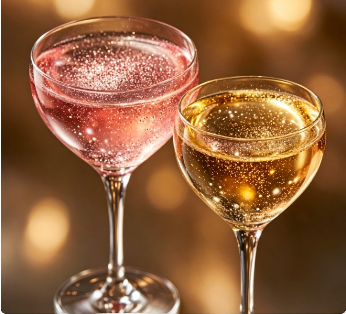 Shimmer dust in beverages