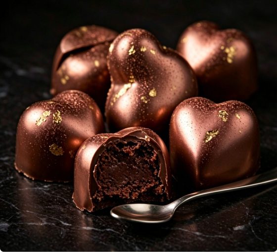 Shimmer dust on chocolates and confections