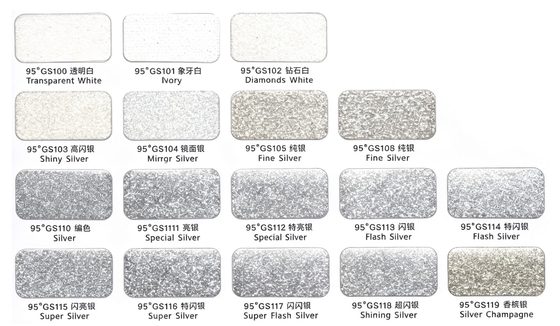 Silver Glitter Series full color chart