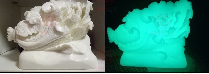 Special-light glow powder color range
