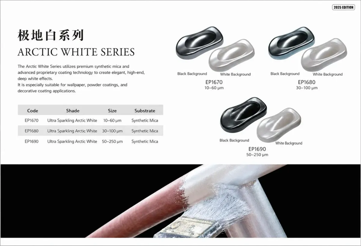 Arctic White Series color chart and product datasheet