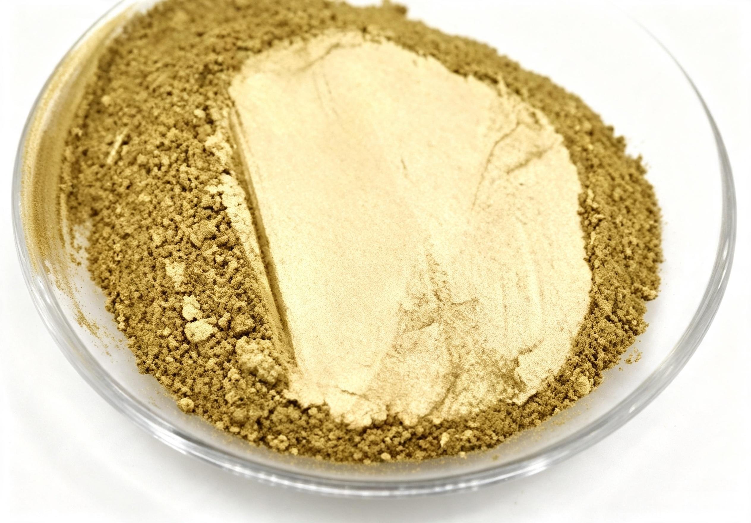 BG800 gold bronze powder with greenish gold tone